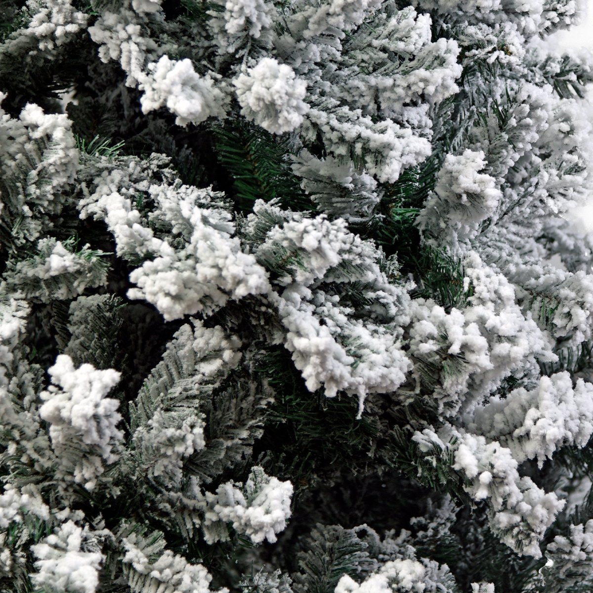 7FT Snow-Flocked Christmas Tree with 1200 Tips
