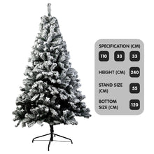 8FT Snow-Tipped Christmas Tree with 1500 Tips