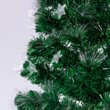 7FT Pre-Lit Fibre Optic Christmas Tree with Light-Up Stars