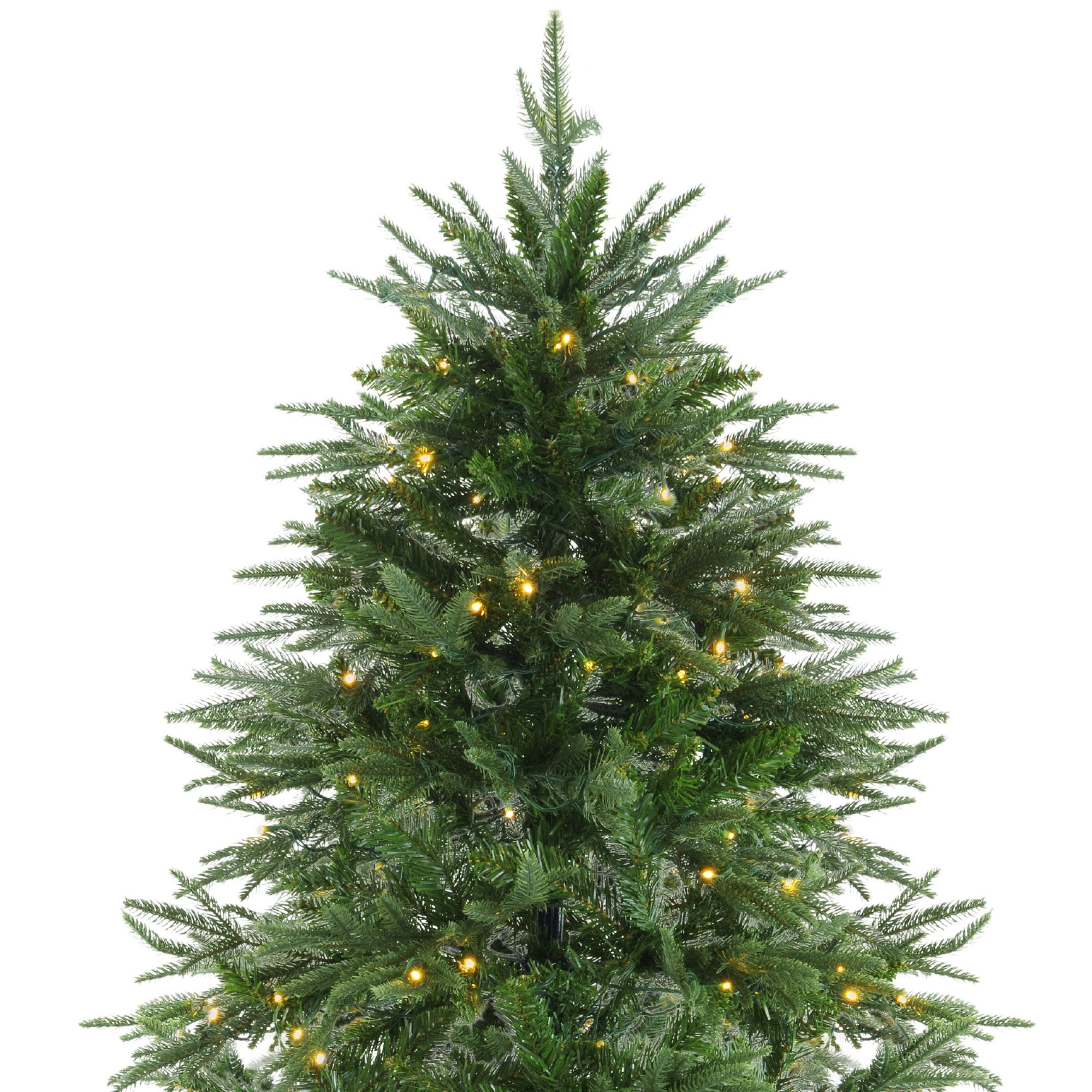 6FT Pre-Lit Everglow Fir Christmas Tree with 300 LED Lights