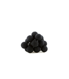 3M Black Cotton Ball String Lights with 20 LED Lights