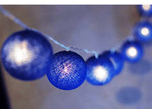 3M Dark Blue Cotton Ball Christmas Lights – 20 Warm White LEDs
