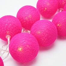 3M Hot Pink Cotton Ball Christmas Lights – 20 Warm White LEDs