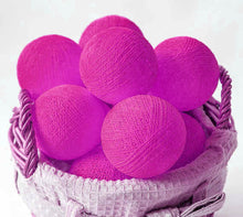 3M Hot Pink Cotton Ball Christmas Lights – 20 Warm White LEDs