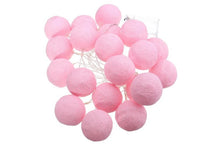 3M Pastel Pink Cotton Ball Christmas Lights – 20 Warm White LEDs