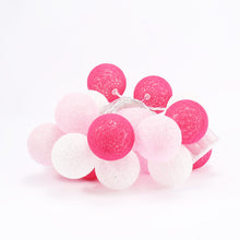 3M Pink & White Cotton Ball String Lights with 20 LED Lights