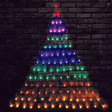 165cm LED Christmas Tree Net Lights – 105 Multi Colour