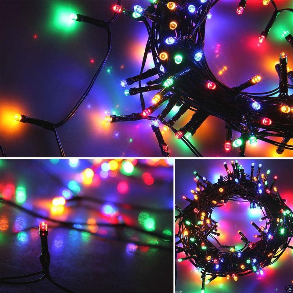 1.9M x 2M Multi-Coloured Curtain Christmas Lights