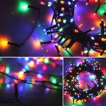 1.9M x 2M Multi-Coloured Curtain Christmas Lights