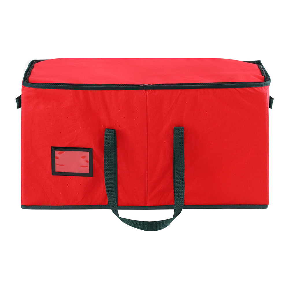 Christmas Bauble Storage Box 128 Slots – Red Non-Woven Fabric