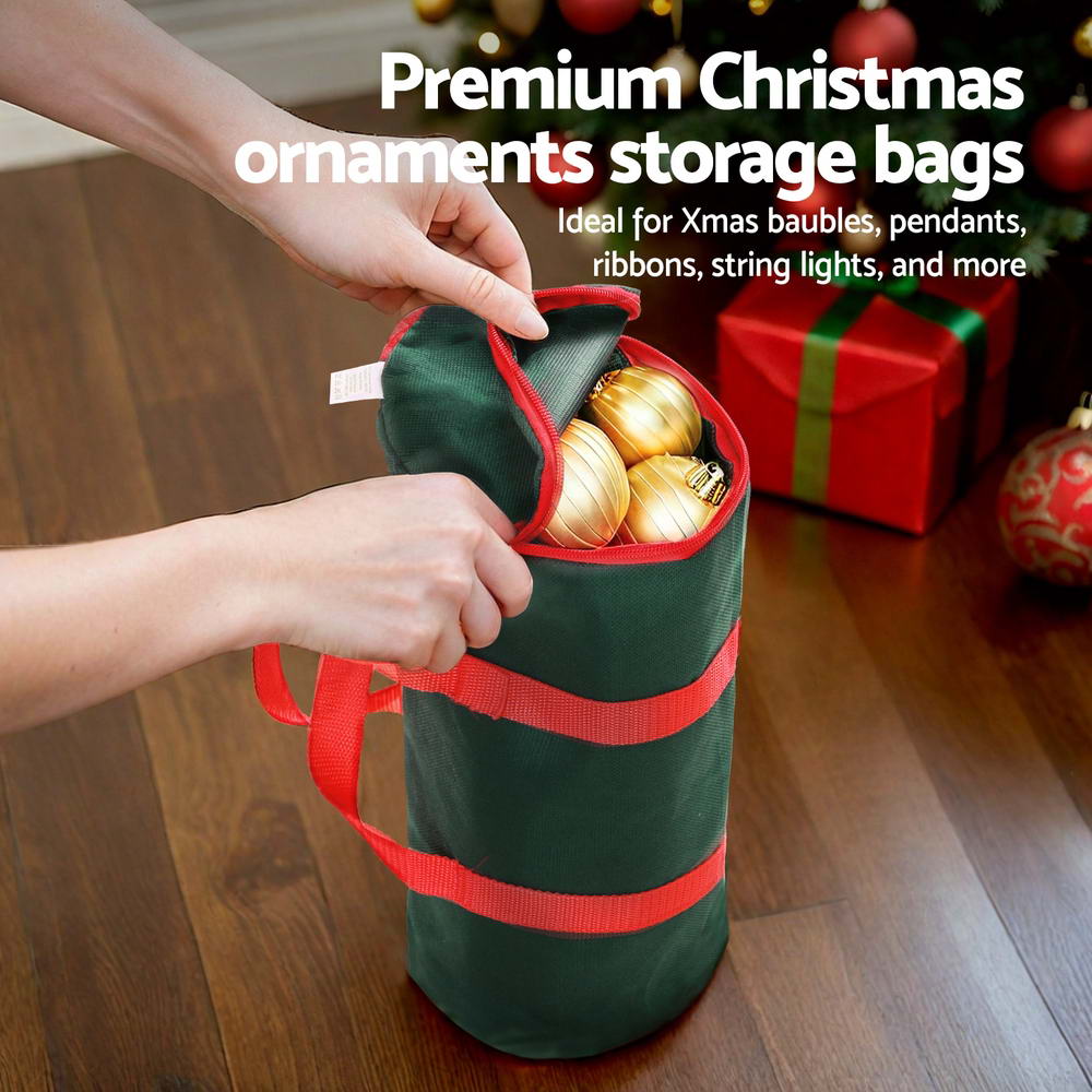 Christmas Bauble Storage Bag – Green Oxford Fabric