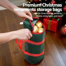 Green Christmas Bauble Storage Bag