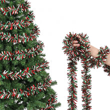 20M Red, Green & Silver Christmas Tinsel