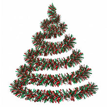 20M Red, Green & Silver Christmas Tinsel