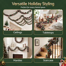 20M Red, Green & Silver Christmas Tinsel