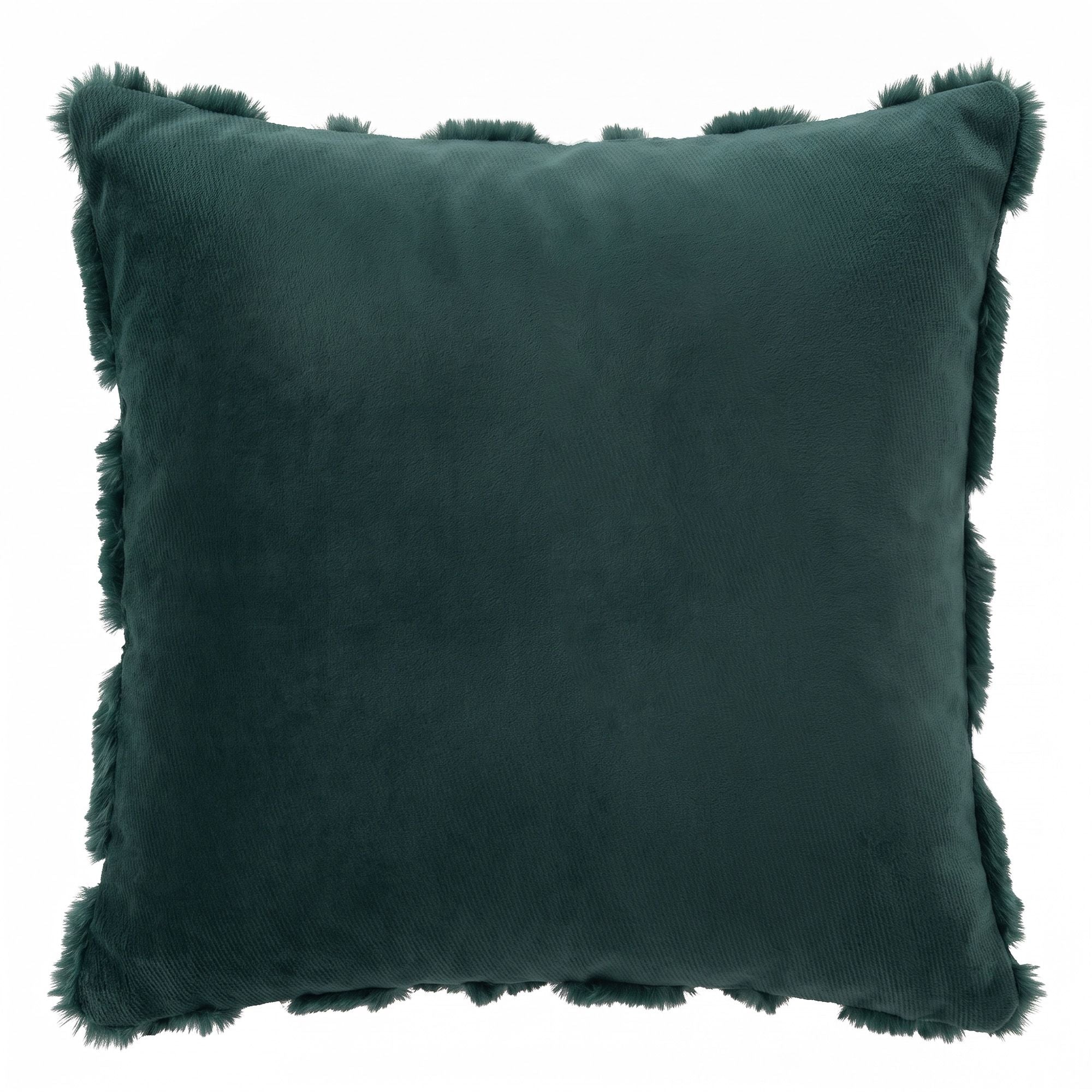 45 x 45CM Green Christmas Tree Faux Fur Cushion Covers - Set of 2