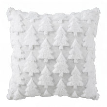 45 x 45CM White Christmas Tree Faux Fur Cushion Covers - Set of 2
