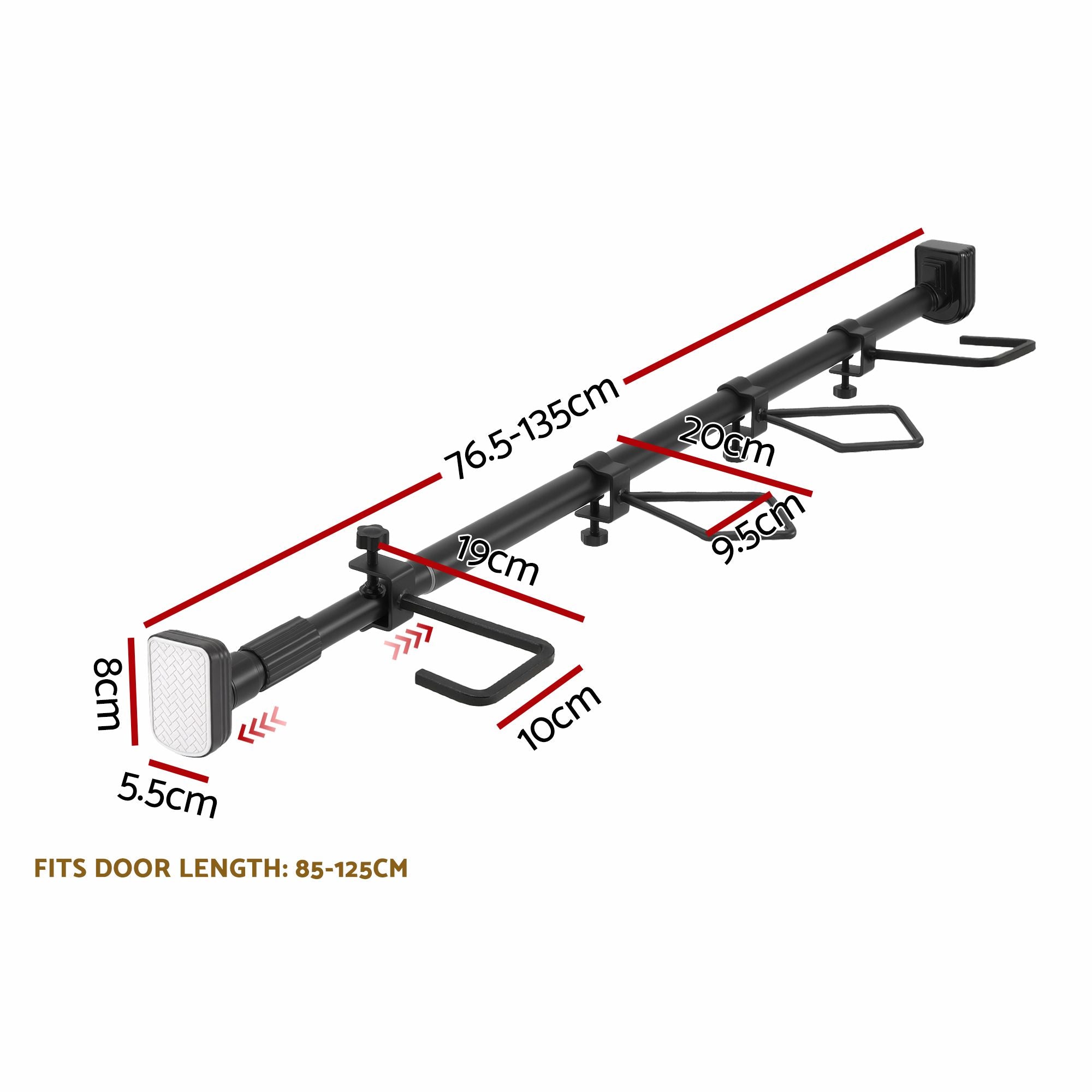 76.5–135CM Adjustable Christmas Garland Hanger with Hooks
