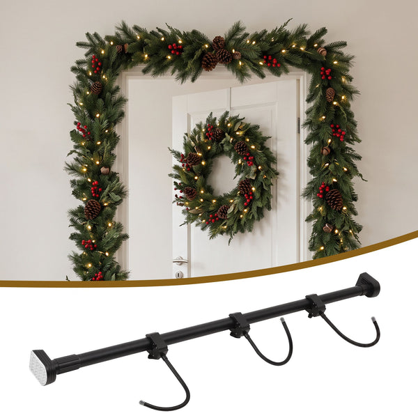 76.5–170CM Adjustable Christmas Garland Hanger with Hooks