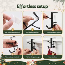 4 Pack Christmas Garland & Stocking Hangers – 10KG