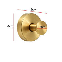 6CM Gold Vacuum Christmas Wreath Hooks – 2 Pack