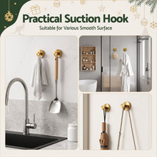 6CM Gold Vacuum Christmas Wreath Hooks – 2 Pack