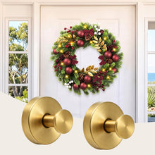 6CM Gold Vacuum Christmas Wreath Hooks – 2 Pack