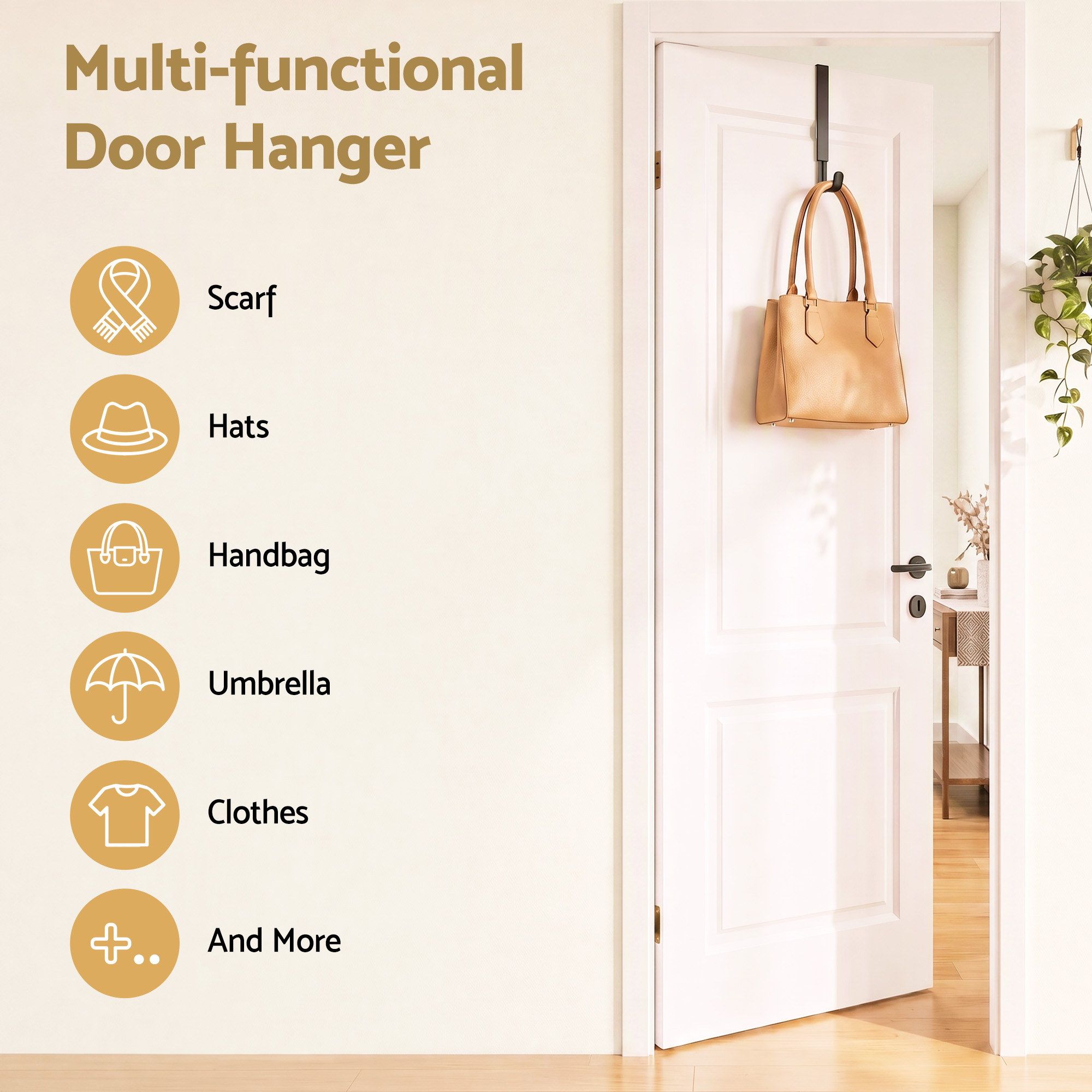 39–65CM Adjustable Christmas Wreath Door Hanger
