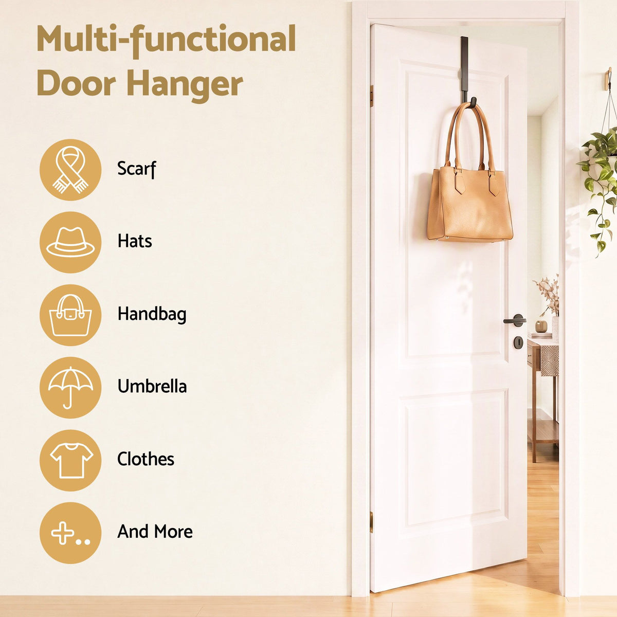 39–65CM Adjustable Christmas Wreath Door Hanger