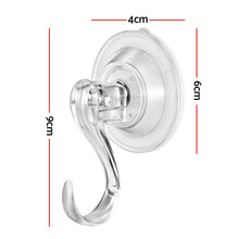 4CM Clear Vacuum Christmas Wreath Hooks – 2 Pack