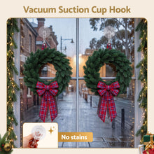 4CM Clear Vacuum Christmas Wreath Hooks – 2 Pack