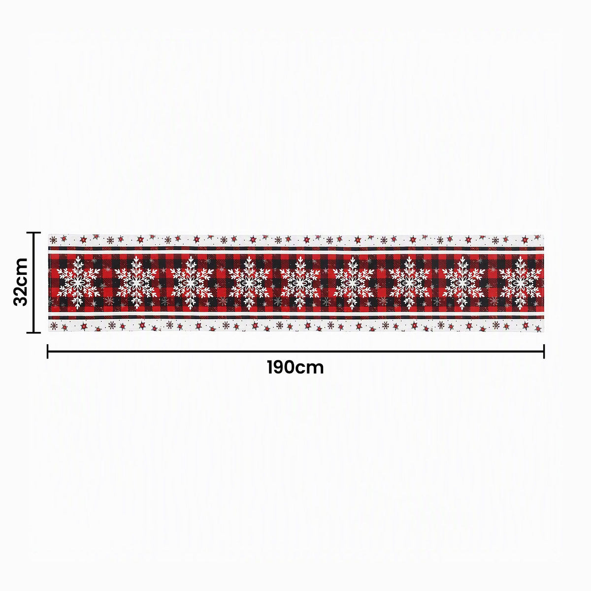190 x 32CM Buffalo Plaid Christmas Table Runner