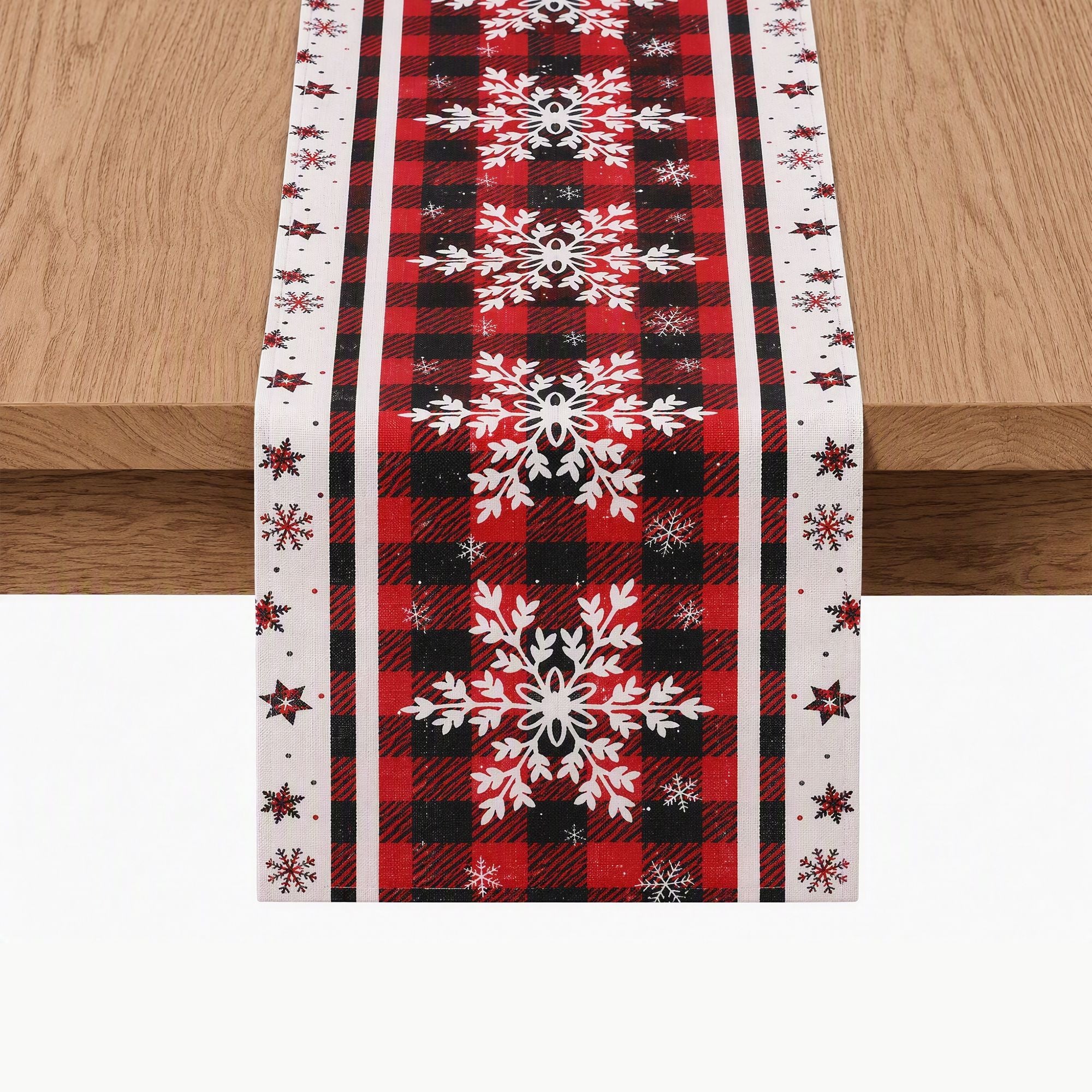 190 x 32CM Buffalo Plaid Christmas Table Runner