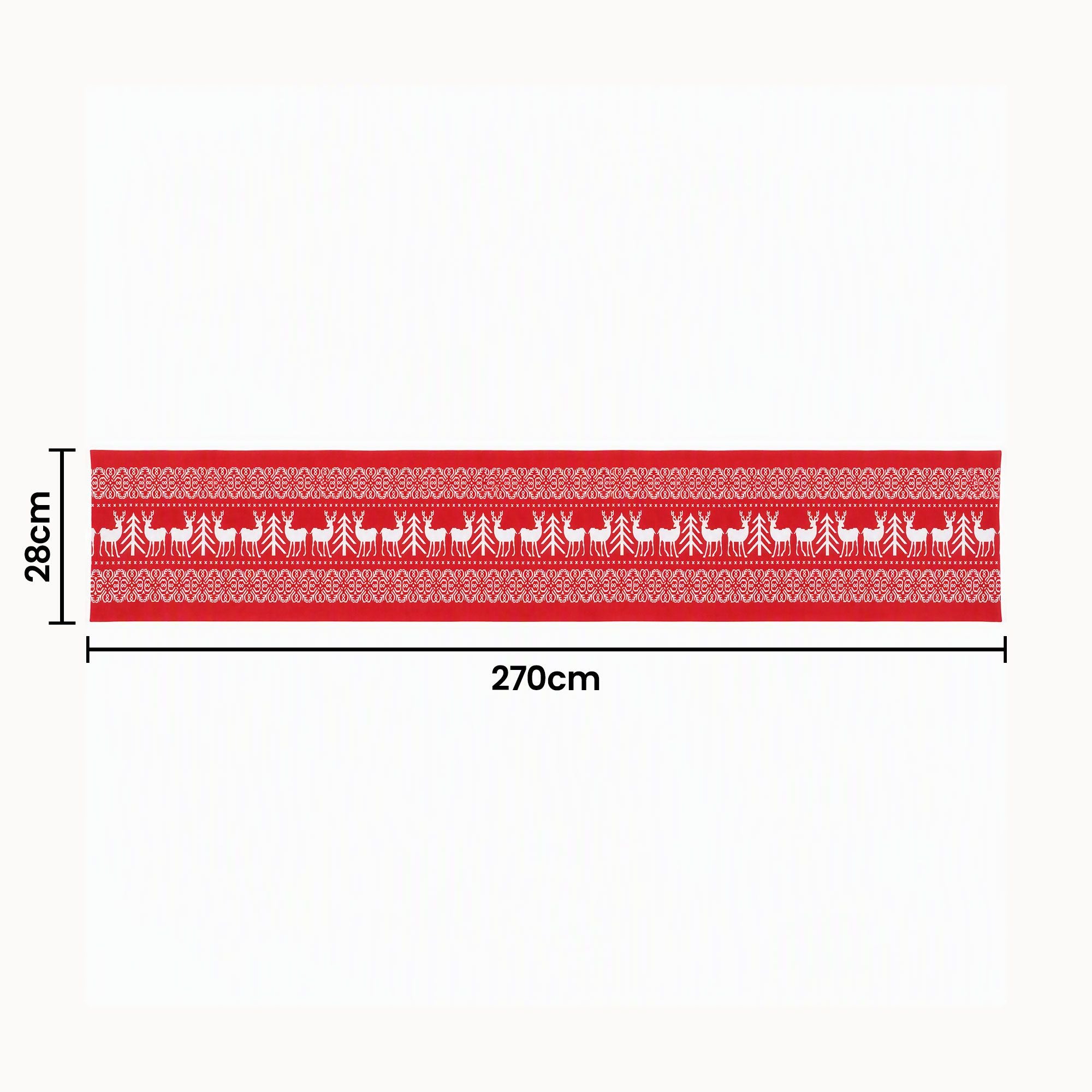 270 x 28CM Reindeer Christmas Table Runner