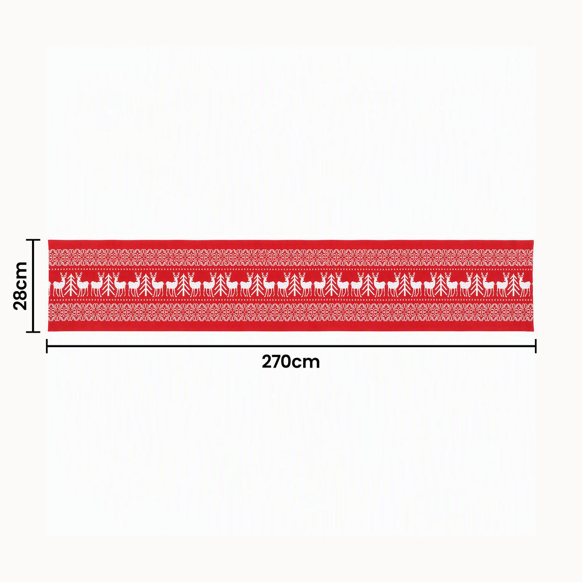 270 x 28CM Reindeer Christmas Table Runner