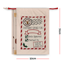 70CM Christmas Santa Sack Set – 3 Designs with DIY Personalisation