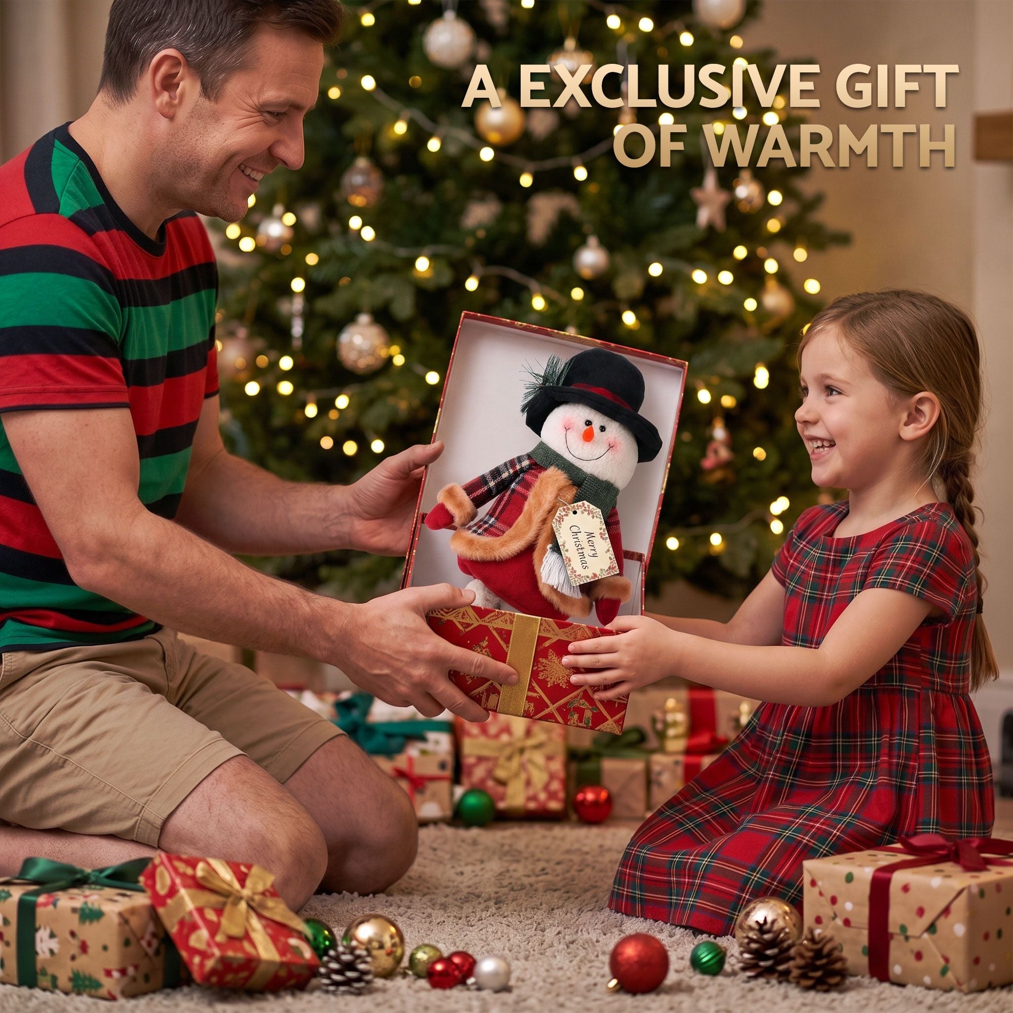 40–56CM Telescopic Christmas Snowman Decoration