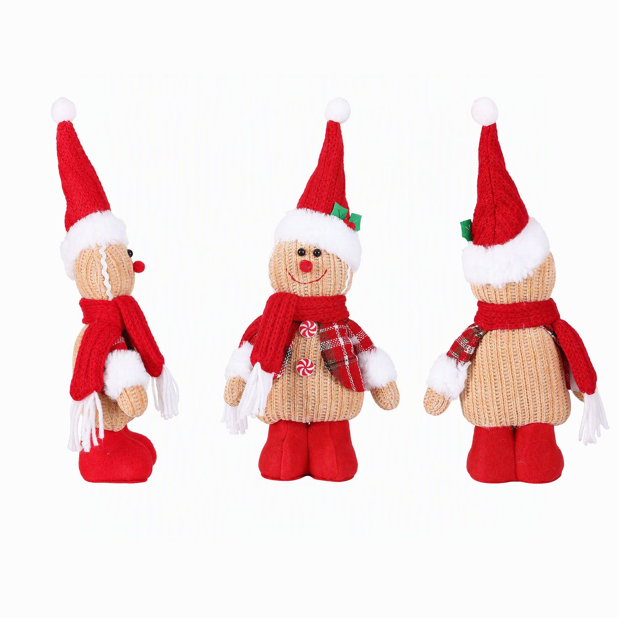 32.5CM Knitted Gingerbread Man Christmas Decoration