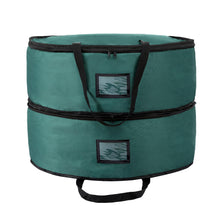 60CM 2-Tier Garland & Wreath Storage Bag – Green Oxford Fabric