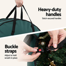 60CM 2-Tier Garland & Wreath Storage Bag – Green Oxford Fabric