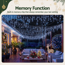 32M Solar Icicle Lights with 960 Cool White LED Lights