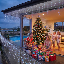 32M Solar Icicle Lights with 960 Cool White LED Lights