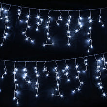 32M Solar Icicle Lights with 960 Cool White LED Lights