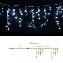 32M Solar Icicle Lights with 960 Cool White LED Lights