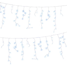 32M Solar Icicle Lights with 960 Cool White LED Lights