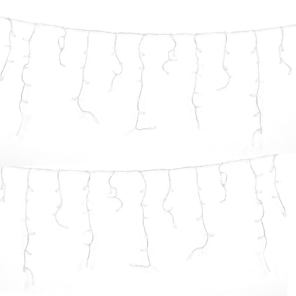 32M Solar Icicle Lights with 960 Cool White LED Lights
