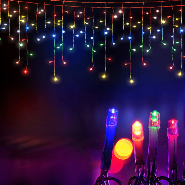 32M Solar Icicle Christmas Lights – 960 Multicolour LEDs