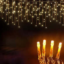 32M Icicle Christmas Lights – 192 Drops 960 Warm White LEDs