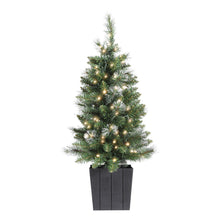 3FT Pre-Lit Potted Christmas Tree with 80 Warm White LEDs