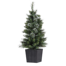 3FT Pre-Lit Potted Christmas Tree with 80 Warm White LEDs